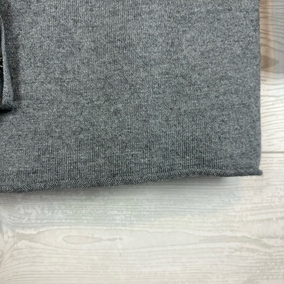 LIN JEANS LIU JO GRAY LONG SLEEVE TOP CARDIGAN ITALY SIZE SMALL SWEATER SILK - Picture 5 of 10